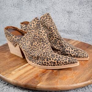 Evereve Dolce Vita Lindsy Leopard Mule Womens Size 10